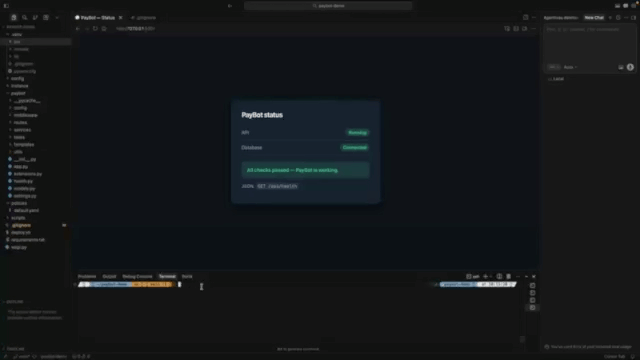 Agentiva demo — PayBot, IDE, and dashboard (GIF)